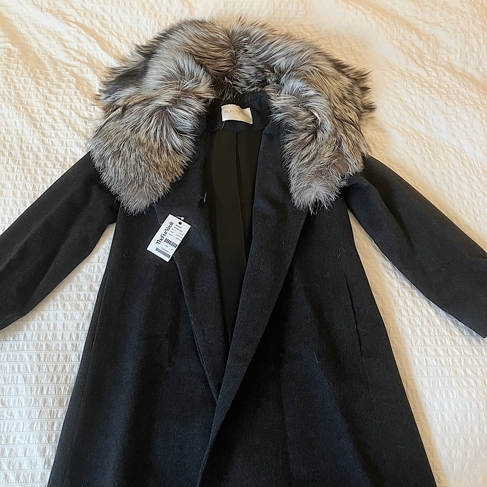 Oxford Grey Fur Coat